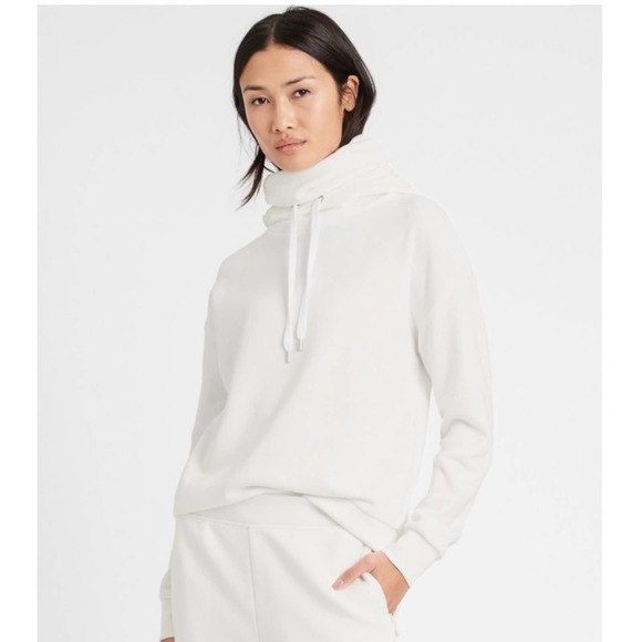 Banana Republic - Hoodie with cowl neck, creamy white, Women’s size XS - Picture 2 of 11